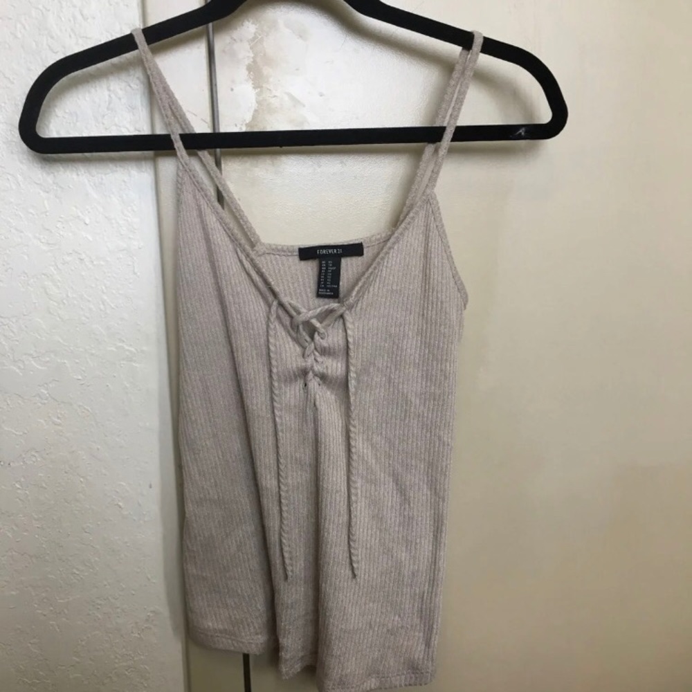 Forever 21 beige tank top